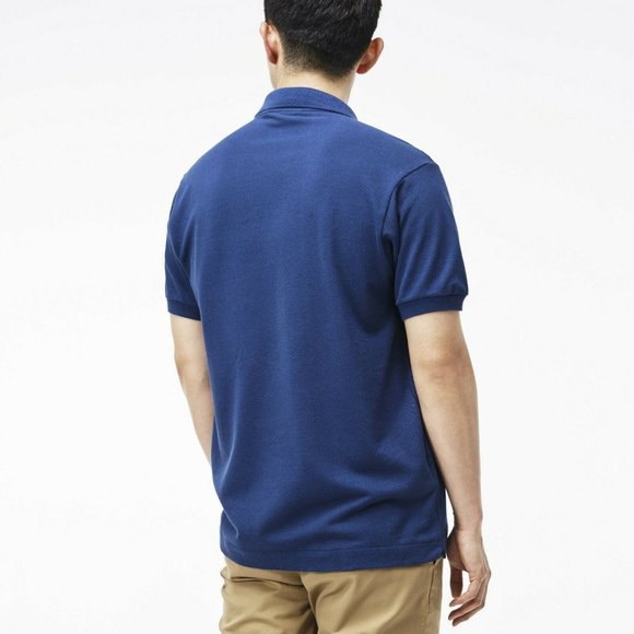 🐊LACOSTE CLASSIC FIT POLO, Piqué, Delta Blue_NWT - Picture 2 of 3